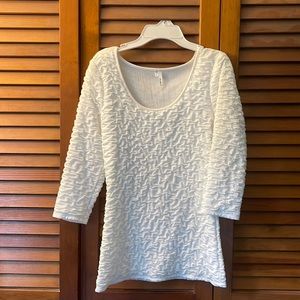 White Ruching Top